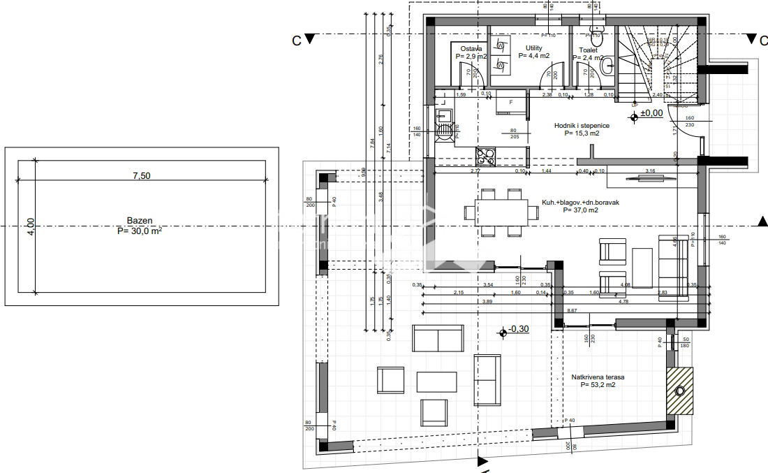 Istria, Svetvinčenat, Juršići, terreno edificabile 828m2, con permesso di costruzione valido #vendita