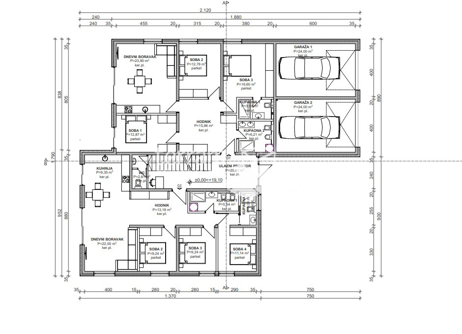 Istria, Medulin, zona Banjole, appartamento con piscina, 110m2, 3 camere da letto, giardino, NUOVO!! #vendita