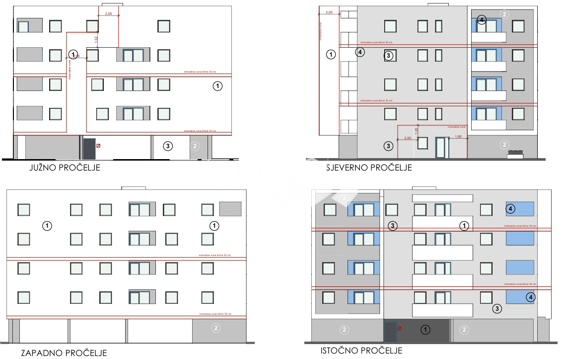 Istria, Pola, Monvidal, appartamento 52,04m2, 1SS+DB, NUOVO #vendita