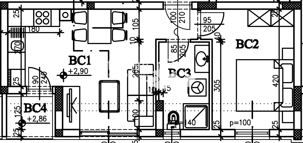 Istria, Štinjan, appartamento al primo piano, 42,02m2, 1SS+DB, 600m dal mare, ASCENSORE, NUOVO!! #vendita