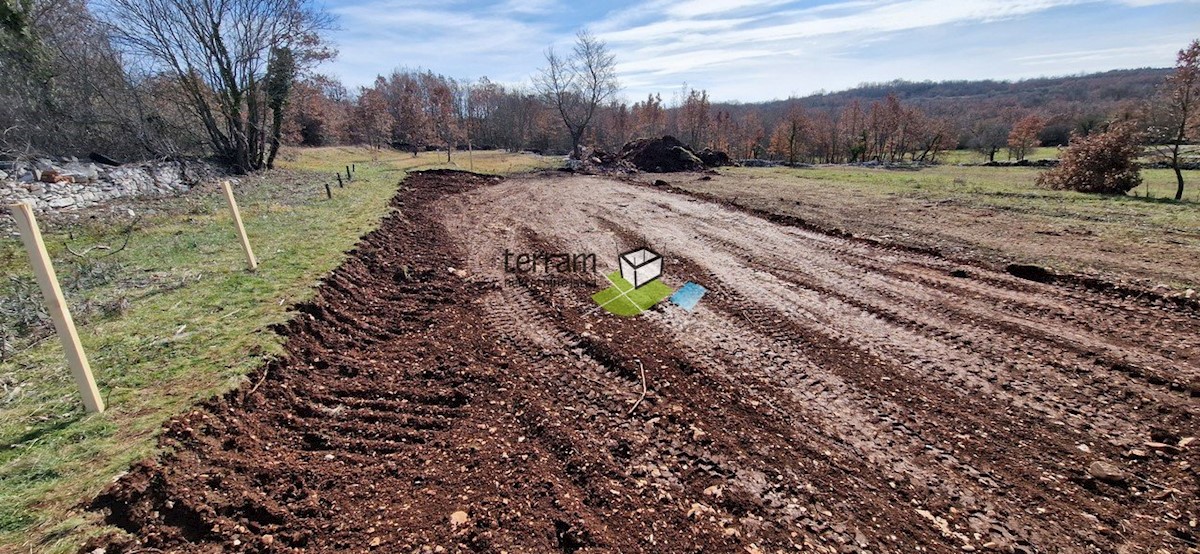 Istria, Tinjan, terreno edificabile 1490m2 con permesso di costruzione per una casa con piscina in vendita