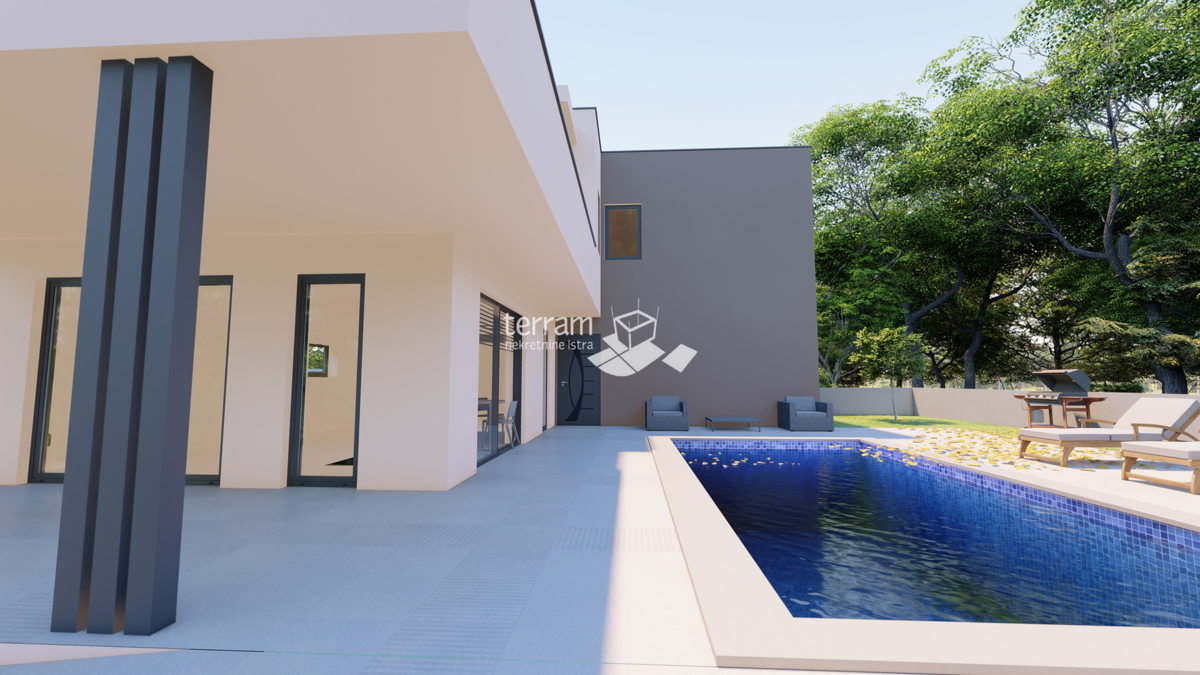 Istria, Lisignano, casa 127m2, con piscina e giardino 480m2, #vendita