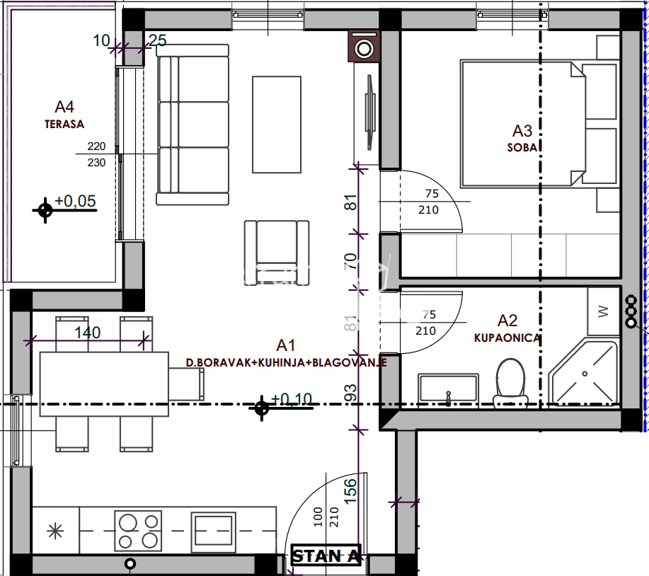 Istria, Medolino, appartamento al piano terra 38m2, giardino 110m2, NUOVA #vendita