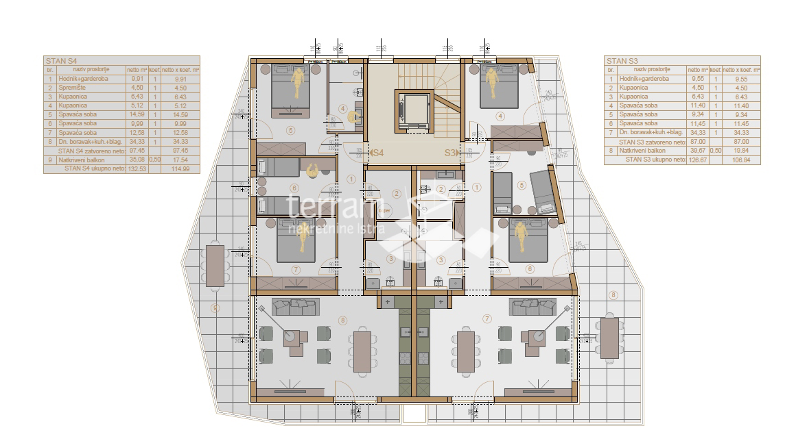 Istria, Medolino, Pješčana uvala, appartamento 111,84 m2, 3 camere da letto, 1° piano, ASCENSORE, vicino al mare, NUOVO!! #vendita