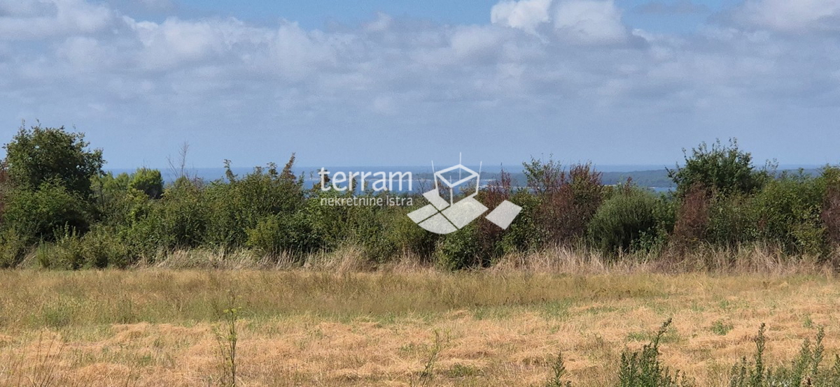 Istria, Dignano, Gallesano, terreno edificabile 985m2 con vista mare #vendita