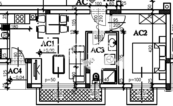 Istria, Štinjan, appartamento al piano terra, 42,05m2, 1BR+DB, 600m dal mare, ASCENSORE, giardino, NUOVO!! #vendita