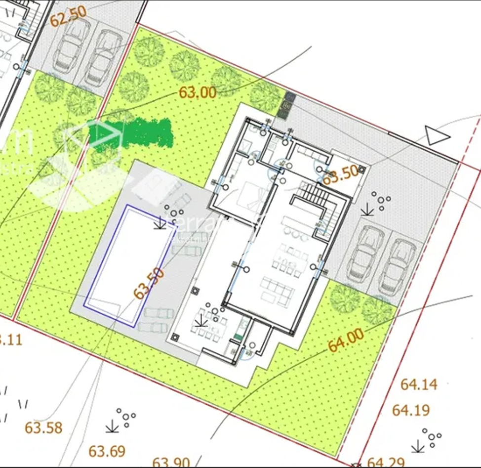 Istra, Pola, Monte Turco, terreno edificabile 636m2 con permesso di costruzione, #vendita
