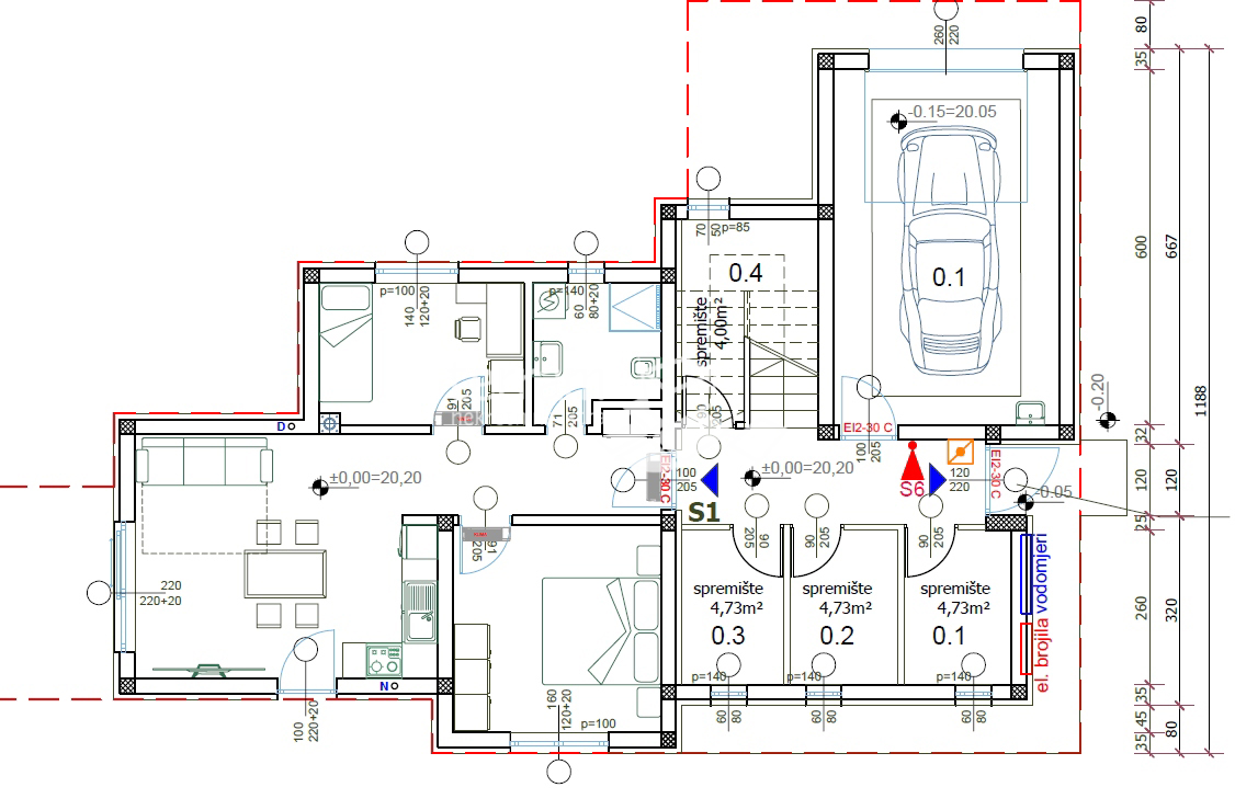 Istria, Pola, appartamento al piano terra con piscina, 91 m2, 2 camere da letto, parcheggio, giardino, NUOVO!! #vendita