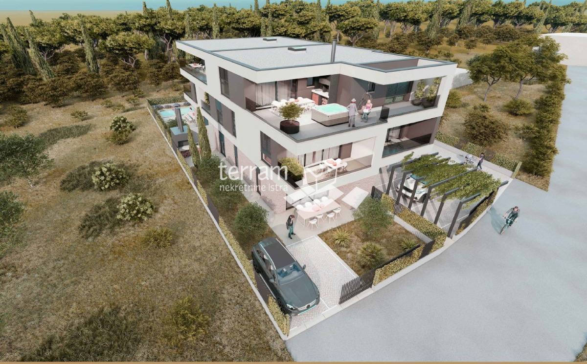 Istria, Pola, Šijana, appartamento 126,74m2, 3 camere da letto + soggiorno, II. pavimento, garage, NUOVO!!! #vendita