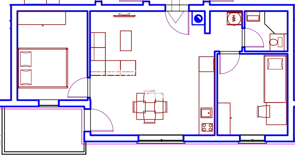 Istria, Pola, Monvidal, appartamento 1° piano 58,74m2, 2SS+DB, NUOVA COSTRUZIONE #vendita