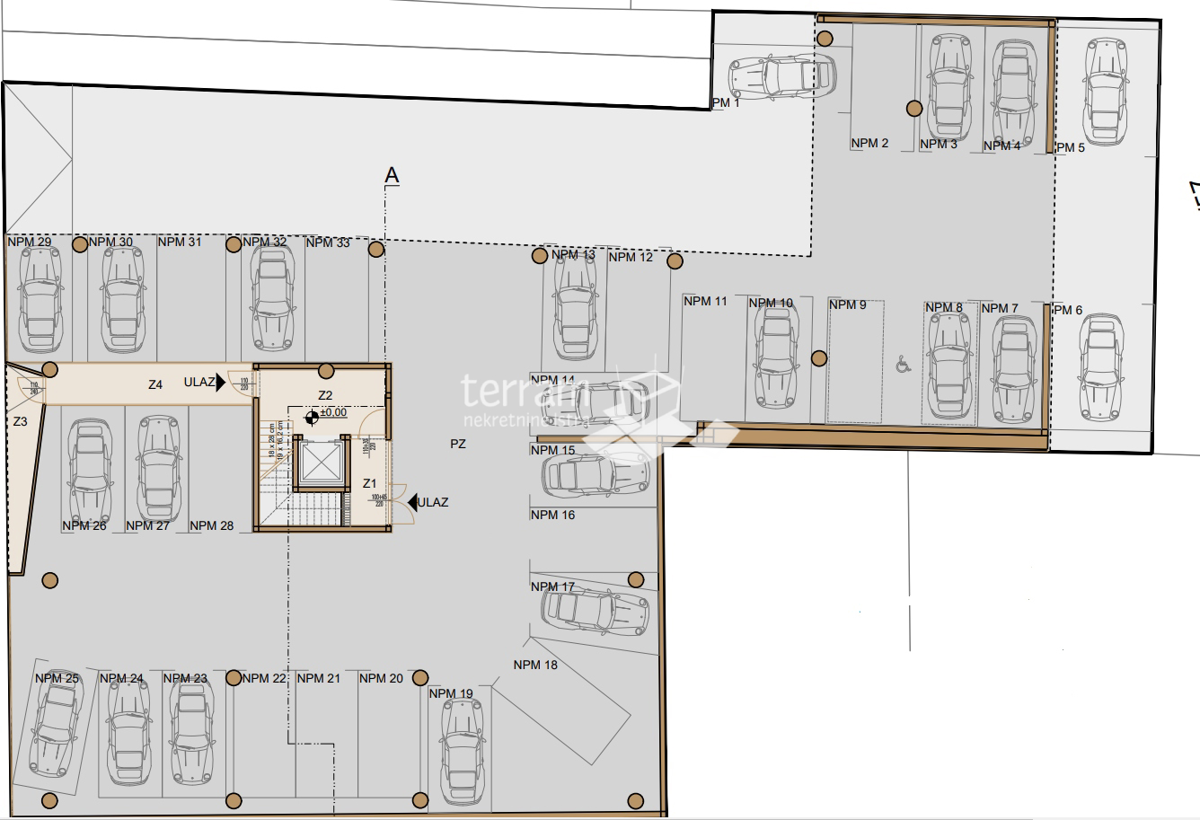 Istria, Pola, Centro, attico duplex 127,92 m2, quattro camere NUOVA COSTRUZIONE