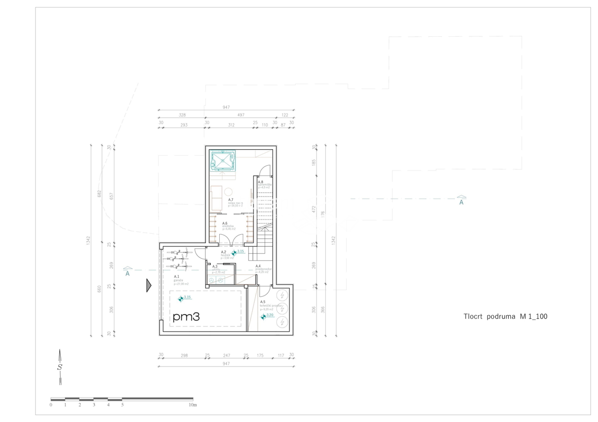 Istria, Lindar, costruzione iniziata, 229m2, 2000m2 di giardino!