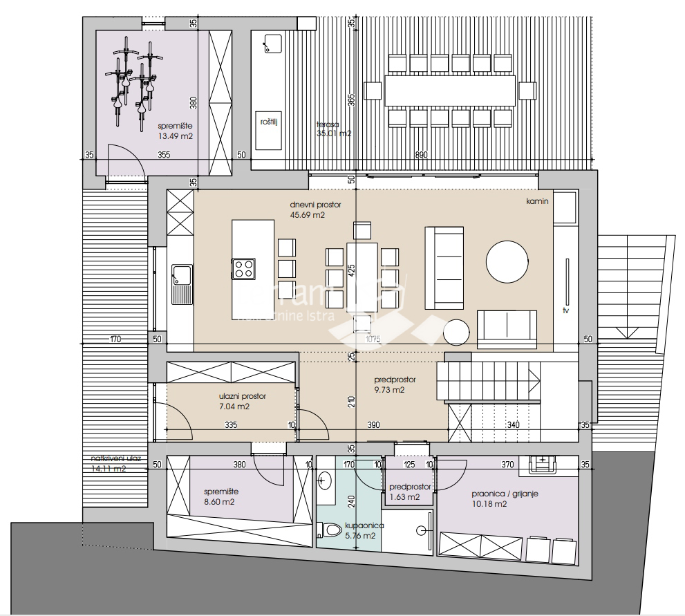 Istria, Banjole, terreno edificabile 1960m2, con permesso di costruzione #vendita