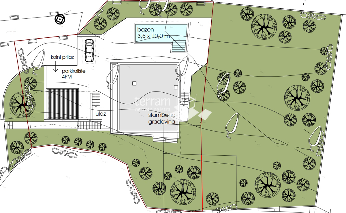 Istria, Banjole, terreno edificabile 1960m2, con permesso di costruzione #vendita