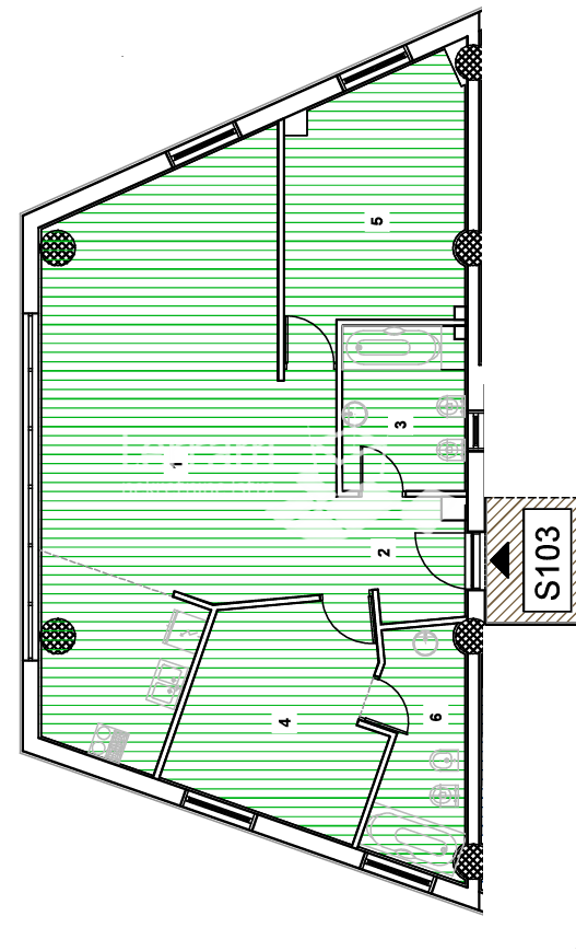 Istra, Pula, Centar, appartamento 88,07m2, 2 camere da letto + soggiorno con angolo cottura, primo piano, ascensore, garage, #vendita