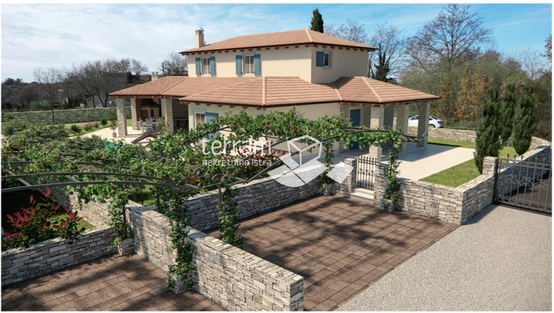 Istria, Gimino, Villa 166m2 con piscina e giardino 774m2