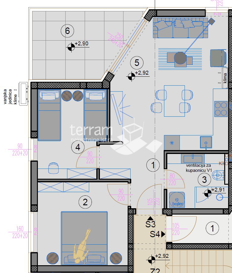 Istria, Pola, Stoja, appartamento 1° piano, 2 camere da letto, 59,64 m2, vicino al mare, NUOVO!! #vendita