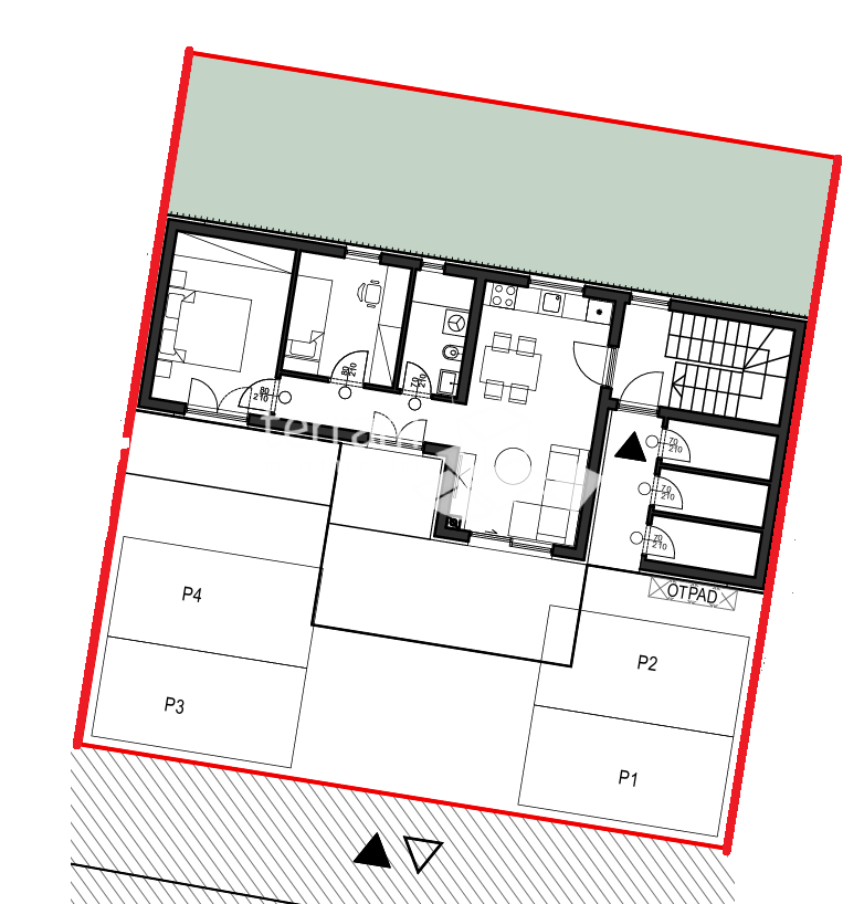 Istria, Pola, Busoler, appartamento 81,18 m², 3 camere + soggiorno con angolo cottura, primo piano, due posti auto, #vendita