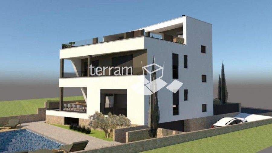 Istria, Medulin, casa 338m2, giardino 603m2, incompiuta, vista mare !!