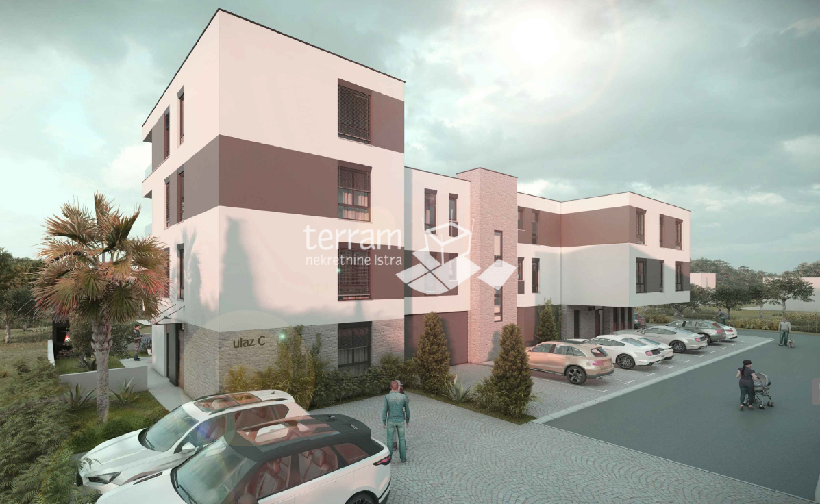 Istria, Pola, Štinjan, appartamento 59,88m2, 2 camere da letto, 1° piano, parcheggio, vicino al mare, NUOVO!! #vendita