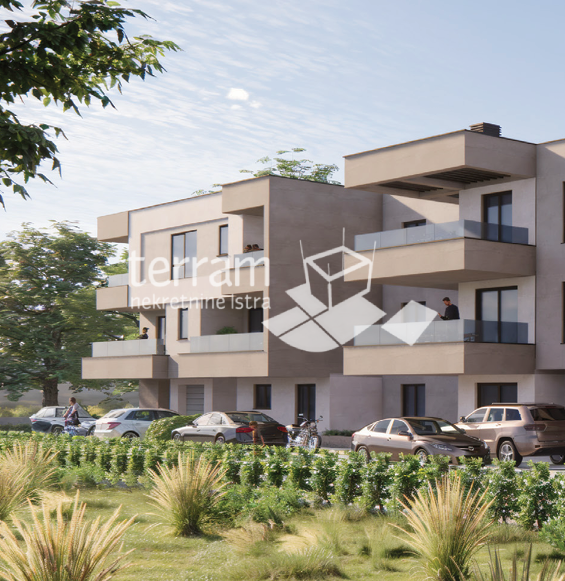 Istria, Pola, Busoler, appartamento 50 m2, primo piano, 1 camera da letto + soggiorno con angolo cottura, #vendita