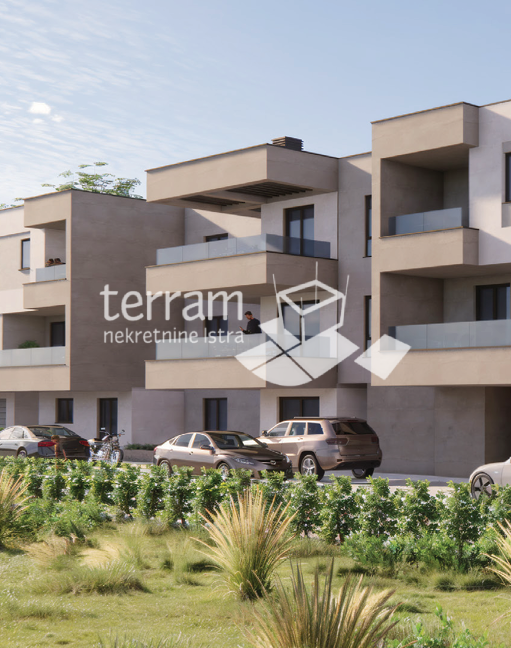 Istria, Pola, Busoler, appartamento 64,05m2, 2 camere da letto + soggiorno con angolo cottura, giardino 50m2, #vendita