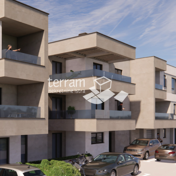 Istria, Pola, Busoler, appartamento 64,05m2, 2 camere da letto + soggiorno con angolo cottura, giardino 50m2, #vendita