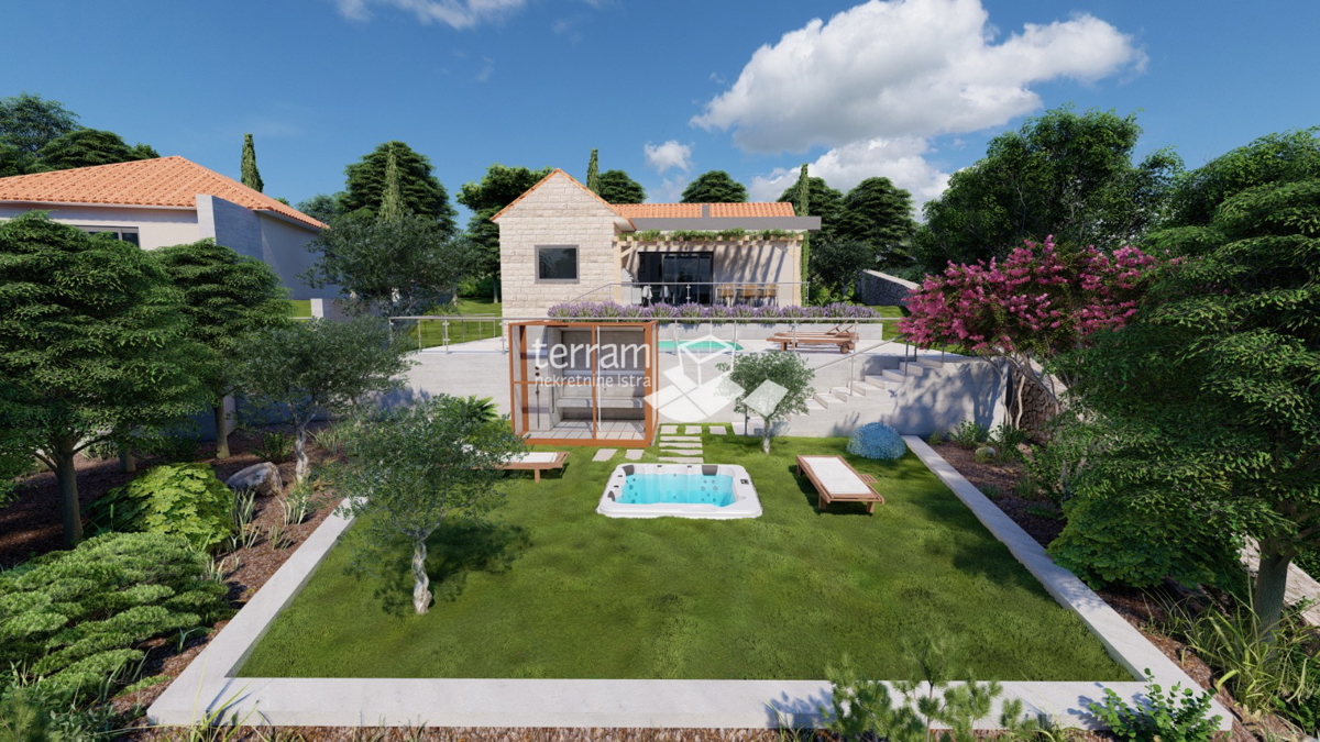 Istria, Gimino, casa 109m2 con piscina, giardino 651m2, #vendita