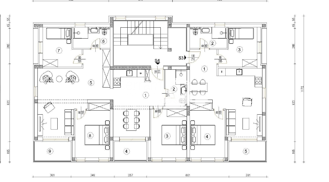 Istria, Pola, dintorni, appartamento 2° piano, 57,38 m2, 2 camere da letto, arredato, NUOVO!! #vendita