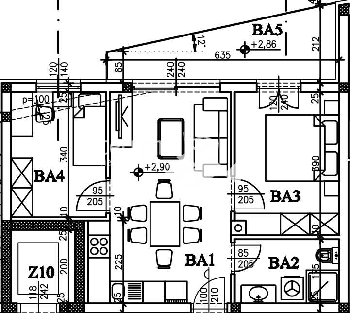 Istria, Štinjan, appartamento al primo piano, 52.11m2, 2SS+DB, 600m dal mare, ASCENSORE, NUOVO!! #vendita