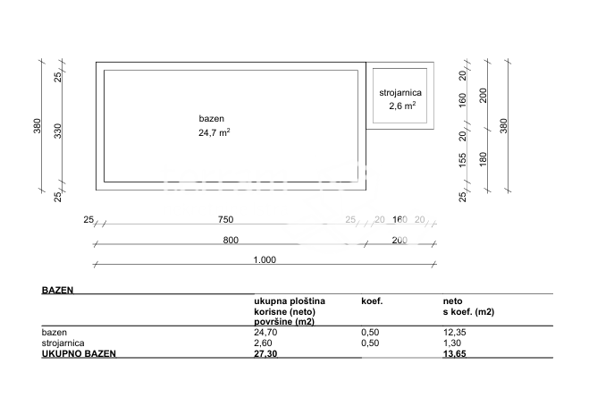 Istra, Barban, Pavlići, terreno edificabile 612 m2, progetto preliminare per villa a piano terra con piscina, #vendita