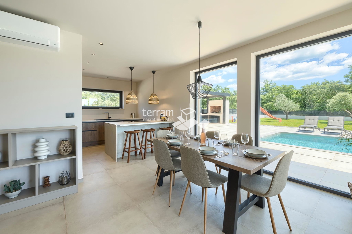 Istra, Vodnjan, periferia casa di lusso, 170m2, piscina 34m2, giardino 851m2, NUOVO, #vendita