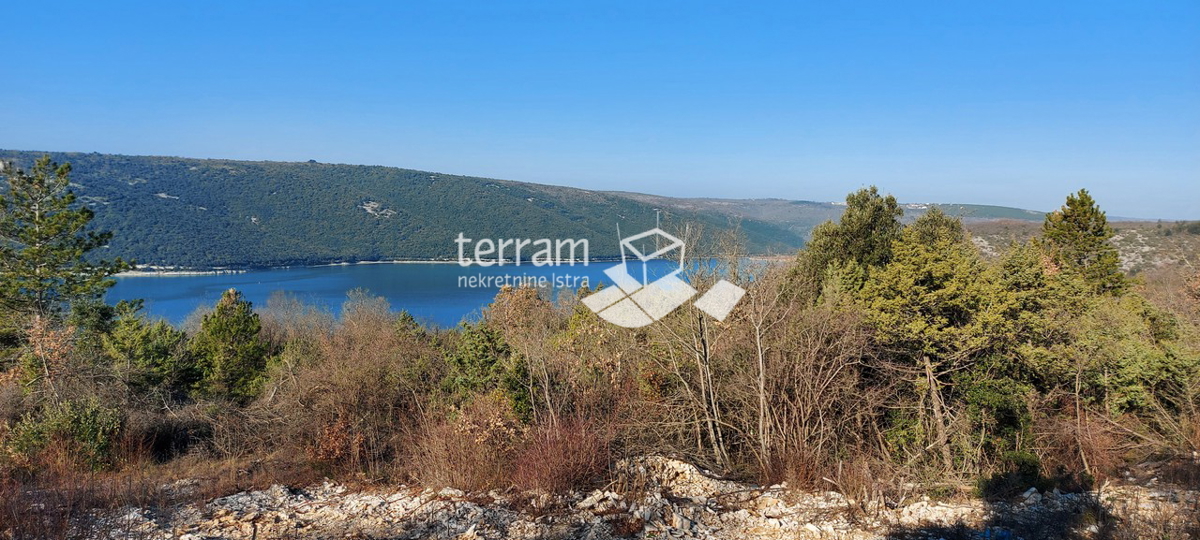 Istria, Albona, Trget terreno edificabile 1620m2 con vista diretta sul mare in vendita