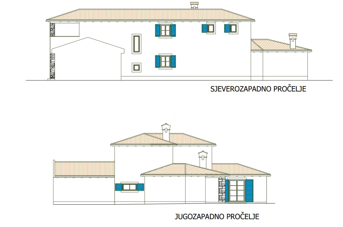 Istria, Gimino, Villa 293m2 con piscina e ampio giardino 2800m2 in vendita