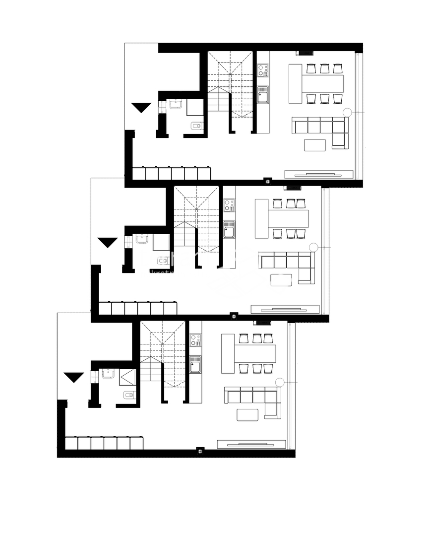 Istria, Medulin, terreno edificabile 700m2 con permesso di costruzione valido per tre appartamenti in vendita