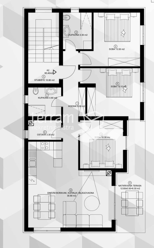 Istria, Medolino, appartamento 1° piano, 101,65m2, 3 camere da letto, parcheggio, vicino al mare, NUOVO!! #vendita