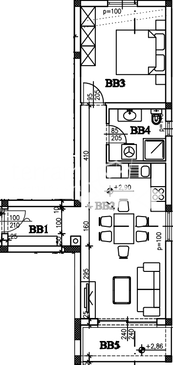 Istria, Štinjan, appartamento al primo piano, 52.04m2, 1SS+DB, 600m dal mare, ASCENSORE, NUOVO!! #vendita