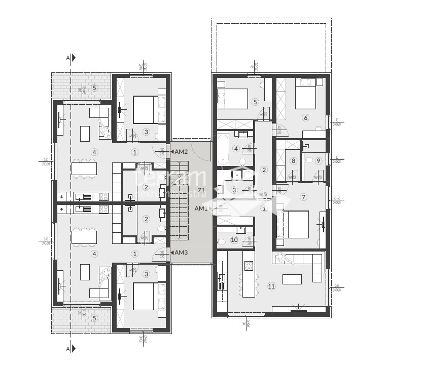 Istria, Medulin, Banjole, dintorni, appartamento con giardino, 62,33 m2, 1 camera da letto + soggiorno, parcheggio!! #vendita