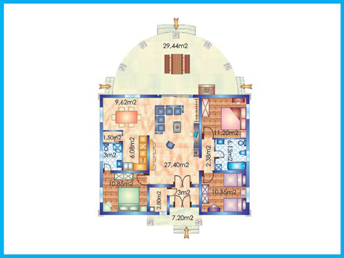 In vendita, casa al piano terra con tre camere da letto e piscina nei dintorni di Parenzo, KOP-767