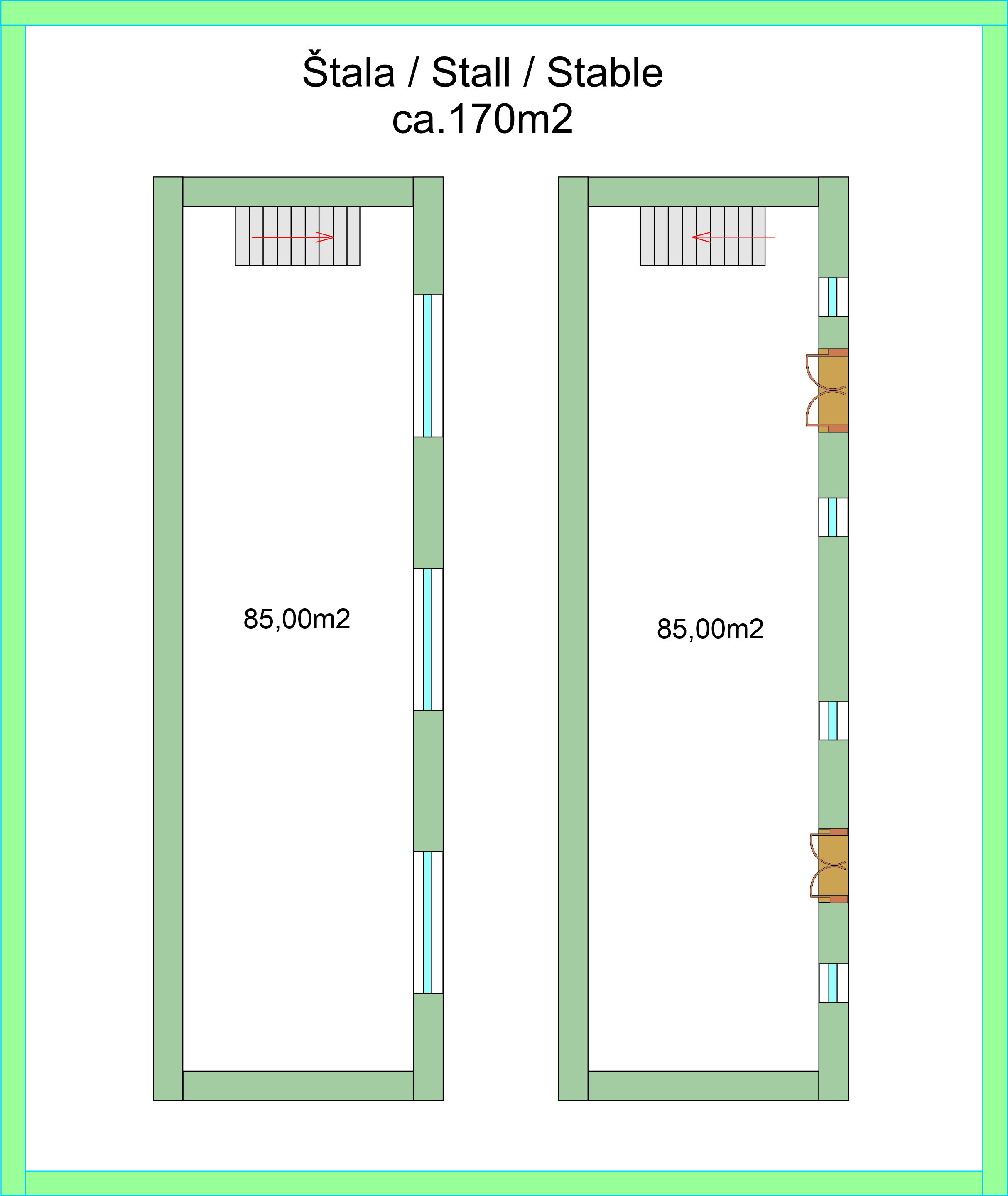 KO-109, Livade, nel centro del mondo del tartufo istriano, due case, 240 m2 + 170 m2