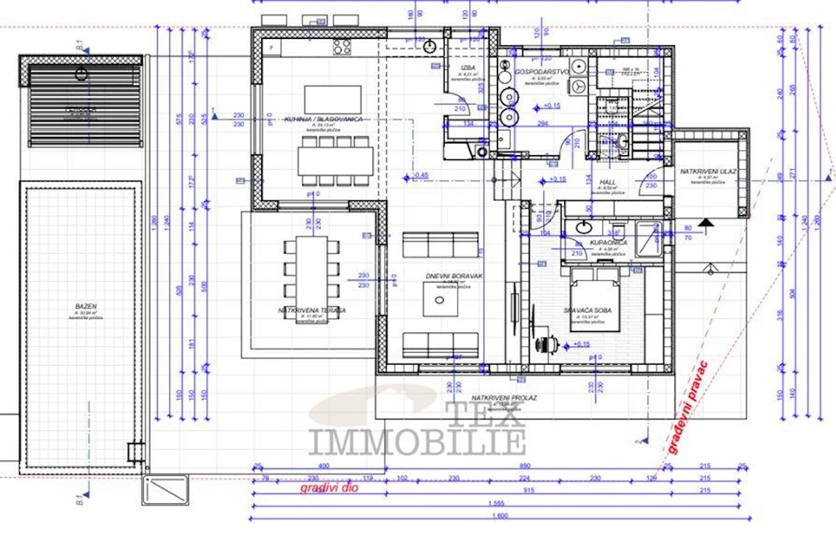 Parenzo, casa con piscina in costruzione