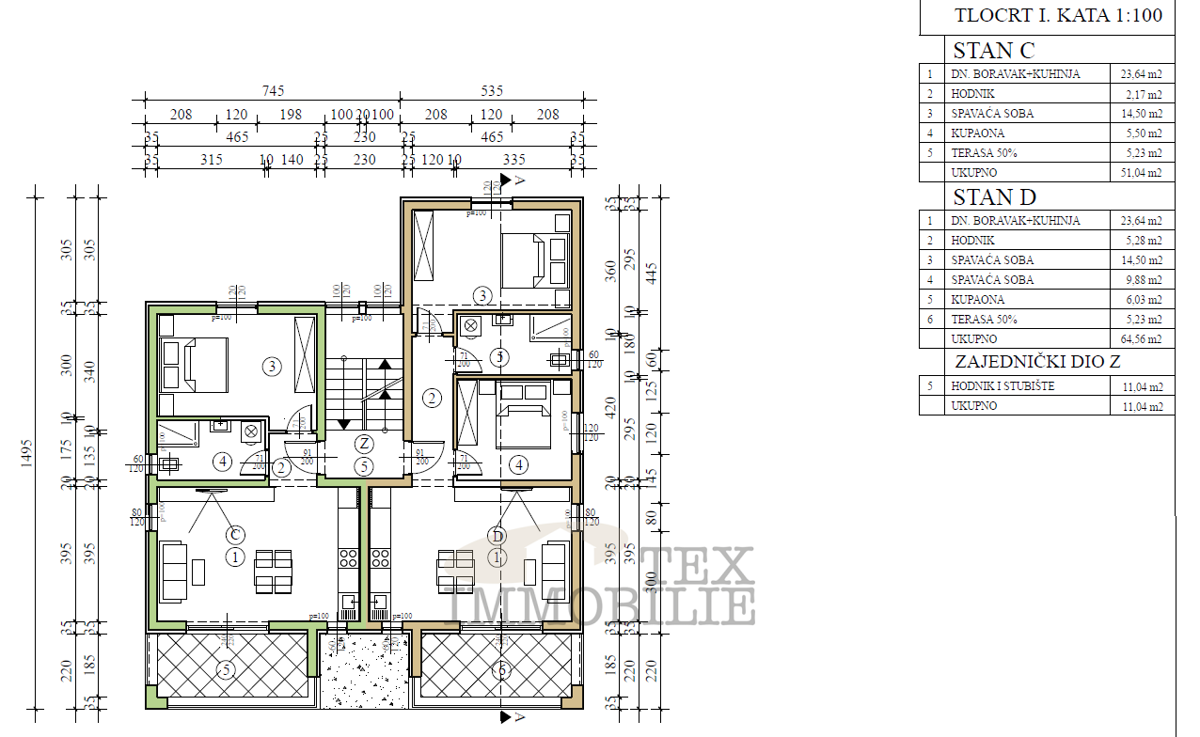 Zona Parenzo, nuovi appartamenti in costruzione - APPARTAMENTO D
