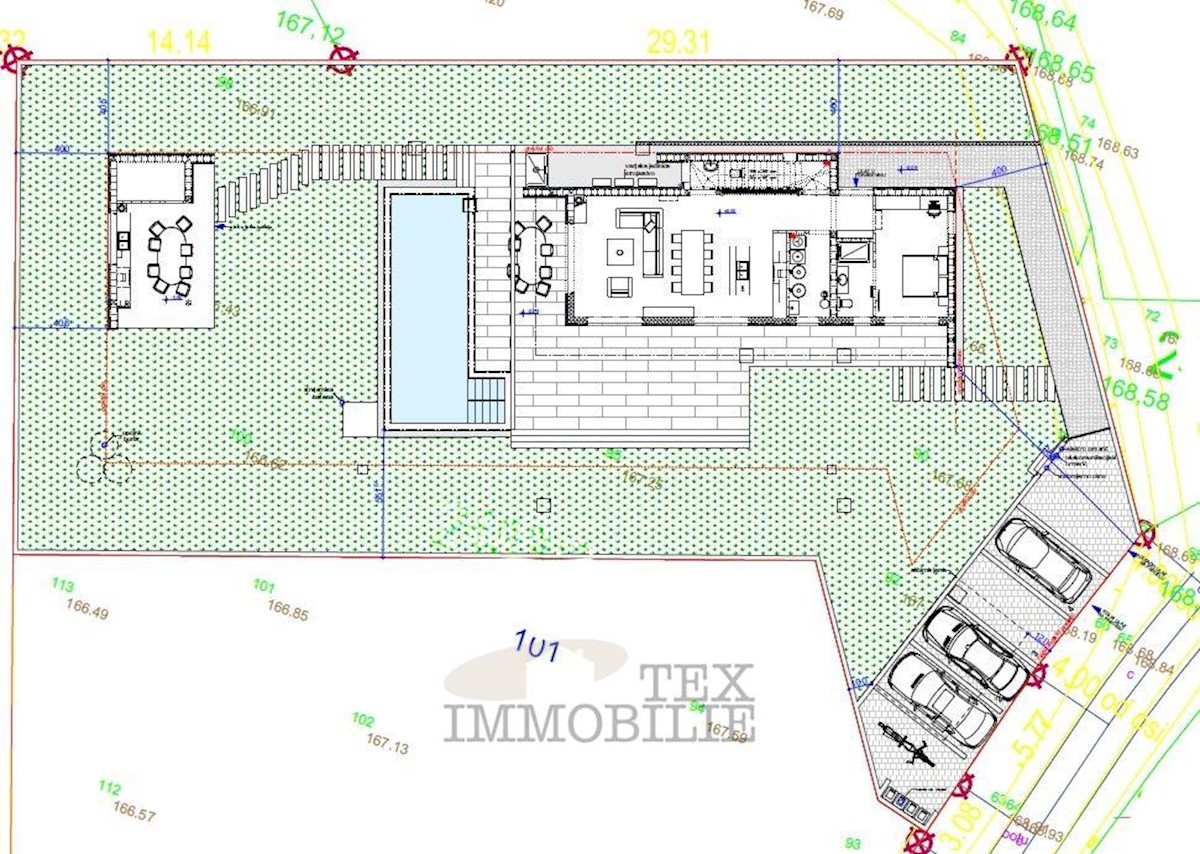 Parenzo, casa con piscina in costruzione