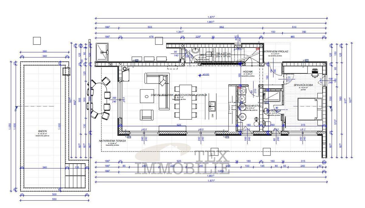 Parenzo, casa con piscina in costruzione