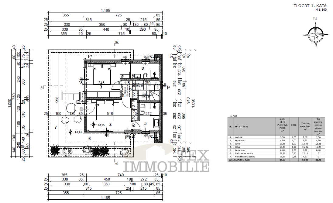 Casa con piscina vicino a Parenzo, 107 m2