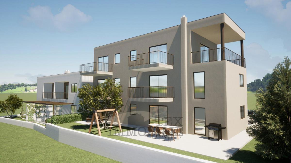 Appartamento al primo piano in nuova costruzione, a 3 km dal mare – Zona di Parenzo