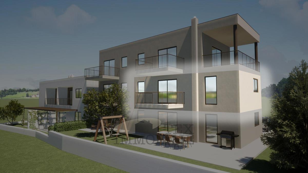 Appartamento al primo piano in nuova costruzione, a 3 km dal mare – Zona di Parenzo