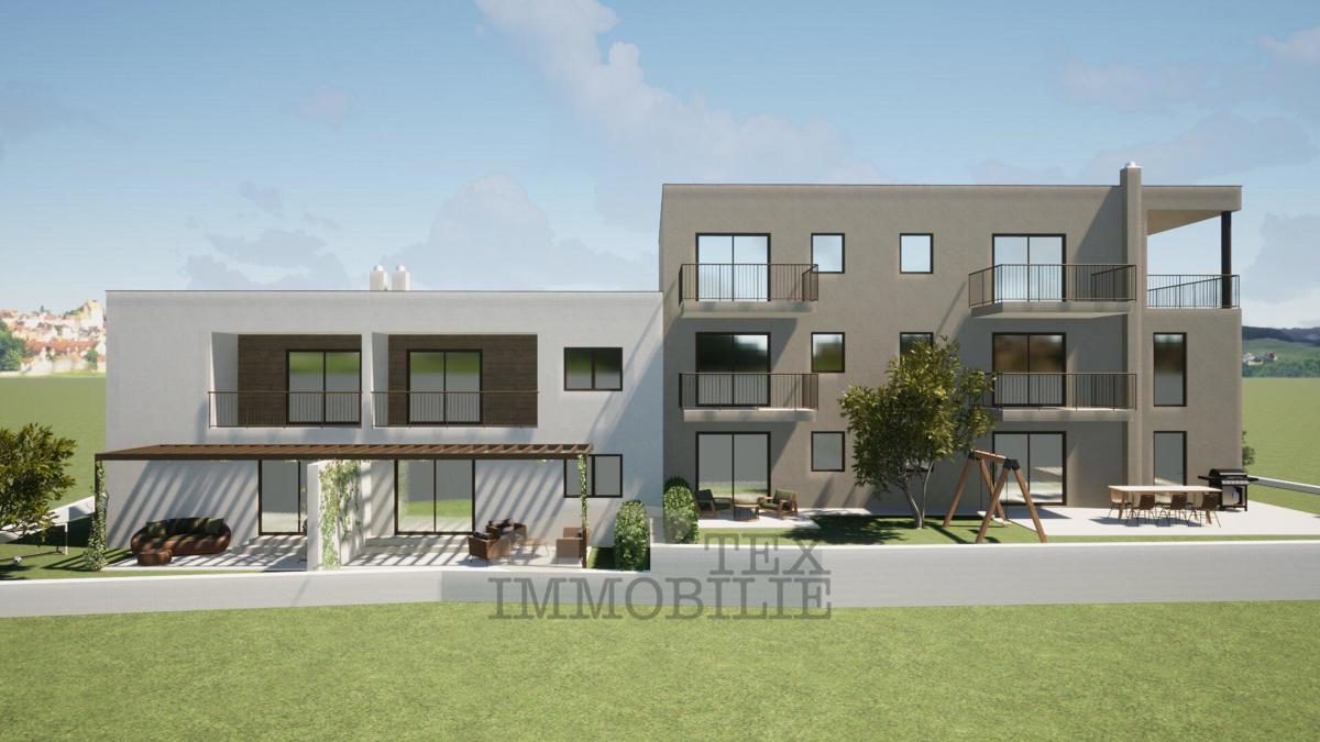 Appartamento al primo piano in nuova costruzione, a 3 km dal mare – Zona di Parenzo