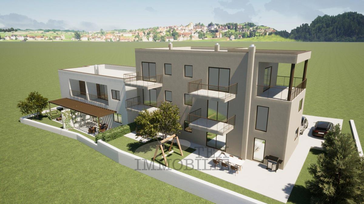Appartamento al primo piano in nuova costruzione, a 3 km dal mare – Zona di Parenzo