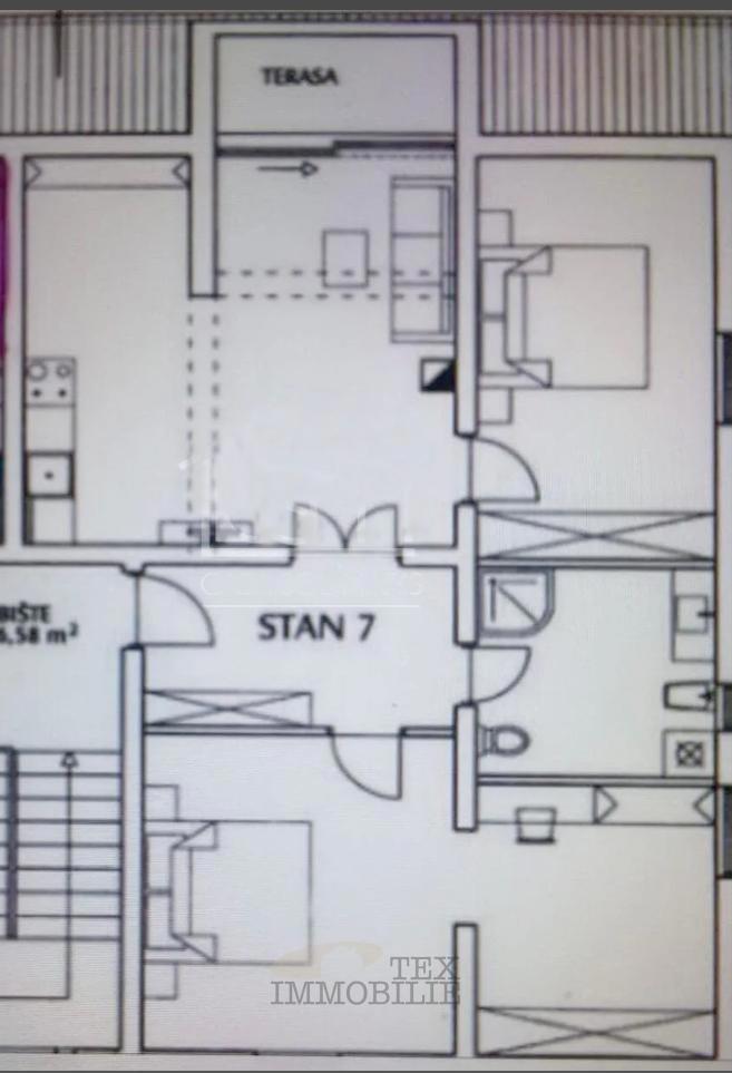 Bellissimo appartamento con due camere da letto, a soli 1.500 m dal mare